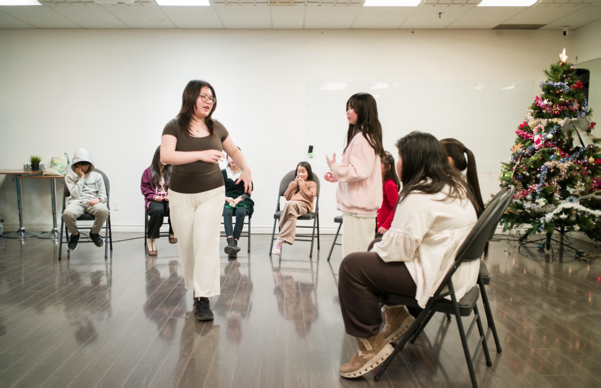 Students taking part in the Overcoming the Impossible session in Toronto.